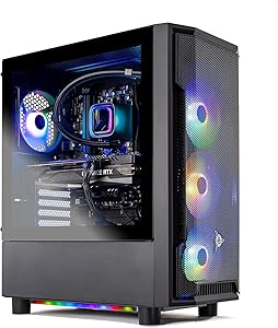 Skytech Gaming Shadow Gaming PC Desktop – Intel Core i7 13700F, NVIDIA RTX 4060, 1TB SSD, 16GB RAM