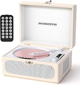 MANGOSTAN CD-003CT Vintage Suitcase Portable CD Player