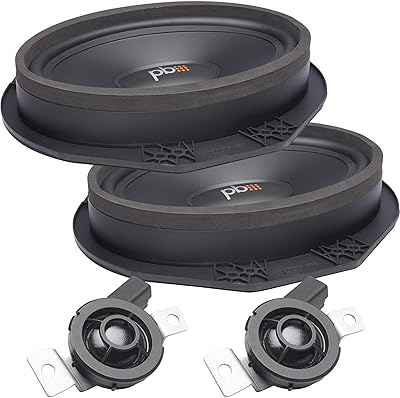 PowerBass OE69C-FD 6x9 Ford OEM Replacement Component Speakers Kit