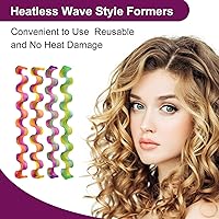 KUFUN 36pcs Heatless Hair Curlers 22inch/55cm — image 7