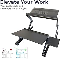 Uncaged Ergonomics WorkEZ Adjustable Standing Desk Converter — image 5