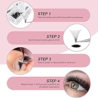 FADLASH Premade Fans Eyelash Extensions 600pcs 20D-0.07D-11-18mm — image 5
