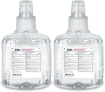 GOJO Antibacterial Foam Handwash, Plum Fragrance, 1200 mL Refill (Pack of 2)