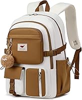 Laptop Backpack 15.6 Inch Beige Khaki — image 1