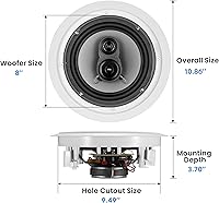 Acoustic Audio CSic83 In-Ceiling Speakers Pair — image 2