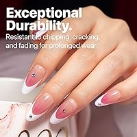 SXC Cosmetics French Tip Press On Nails Brown Series, Medium Almond X-Pro Tips Starter Kit — image 5