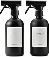 MaisoNovo Glass Spray Bottle Set - 16.9 fl oz Black x 2 — image 1