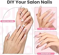 Beetles Tipex Pre-Building Instant Apex Nail Tips Kit – Coffin Medium, 224PCS — image 2