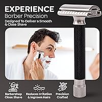 Parker THE VARIANT Closed Comb Adjustable Double Edge Safety Razor - Graphite Gray — image 6