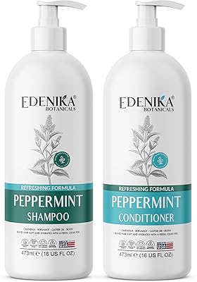 Edenika Botanicals Peppermint Shampoo & Conditioner 16 fl oz