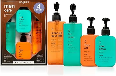SpaLife 7-Piece Bath and Body Men Grooming Gift Set