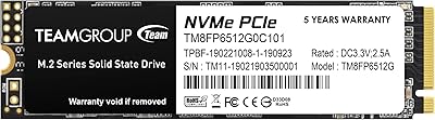 TEAMGROUP MP33 512GB NVMe PCIe Gen3x4 M.2 SSD