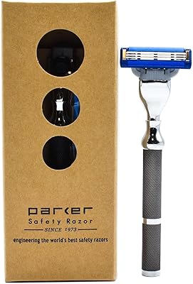 Parker 42M Triple Blade Razor in Graphite Gray
