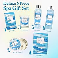 BODY & EARTH Ocean Gift Basket 7-Piece Bath Set — image 3
