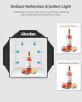 Glendan Upgrade Professional Portable Photo Studio Light Box 20″x20″ — image 3