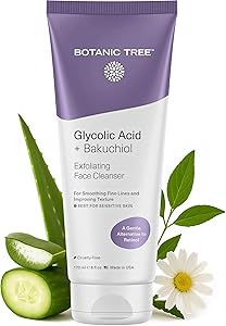 Botanic Tree Bakuchiol & Glycolic Acid Exfoliating Face Wash 6.7oz Review