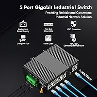 MokerLink 5-Port Gigabit Industrial Ethernet Switch — image 2