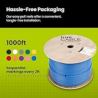 TRUE CABLE Cat6A Shielded Riser Ethernet Cable 1000ft — image 5
