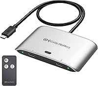 Cable Matters 20Gbps USB C Switch for 2 Computers — image 1