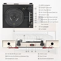 WOCKODER R612 Vinyl Record Player with External Speakers — image 3