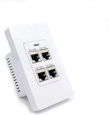 PoE Texas 4 Port in-Wall Gigabit PoE Extender Switch