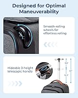 BAGSMART Rolling Travel Backpack 17 Inch — image 4