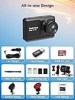 DKK Dash Cam Front and Rear, 2.5K+1080P — image 7