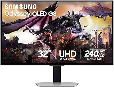 Samsung 32″ Odyssey OLED G8 (G80SD) 4K Gaming Monitor
