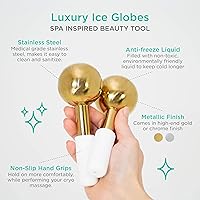 MonétBeauty Stainless Steel Ice Globes for Facials (Gold) — image 2