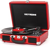 Victress TE-001F-RD Vinyl Record Player — image 1