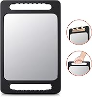 TASALON Unbreakable Hand Mirror with Double Handle — image 2