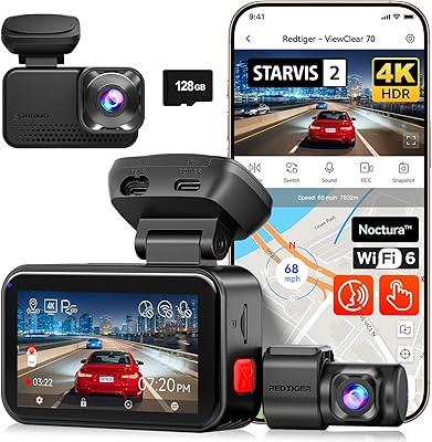 REDTIGER ViewClear 70 4K+2.5K Dash Cam