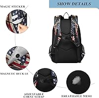ALAZA American Flag Bald Eagle Laptop Backpack — image 3