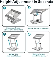 Lifelong 360 Rotating Ergonomic Laptop Stand — image 8