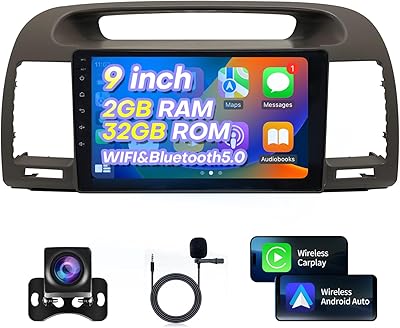HNOPYHNT 9-inch Android Car Radio for Toyota Camry 2002-2006