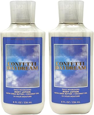 Bath and Body Works Confetti Daydream Super Smooth Body Lotion 8oz 2-Pack