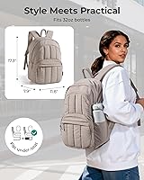 BAGSMART Womens Quilted Laptop Backpack — image 2