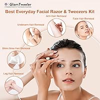GlamTweeler Women's Dermaplane Face & Eyebrow Razor Kit — image 7