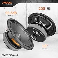 PRV AUDIO 6MB200-4 v2 6.5-inch Midbass Speaker — image 2