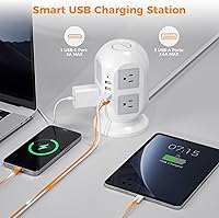 TESSAN JW401 Tower Surge Protector Power Strip 15 ft — image 3