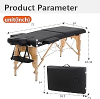 PayLessHere Portable Massage Table 24 Inch Wide — image 7