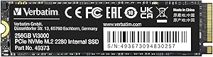Verbatim 256GB SSD Vi3000 PCIe NVMe M.2 2280