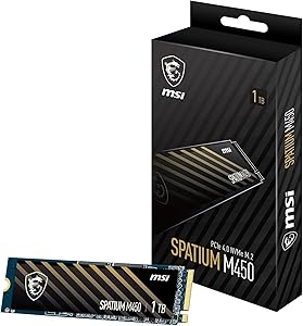 MSI SPATIUM M450 1TB PCIe 4.0 NVMe SSD