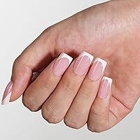 Vansiho French Gel Nail Tips 600Pcs Short Square-03 French — image 2