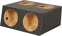 QPower 4 Hole 12 Inch Sealed Divided Speaker Box Subwoofer Enclosure — image 4