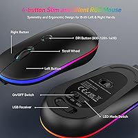 EarlyLit CK230GL Wireless Keyboard and Mouse Combo — image 8