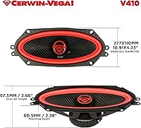 Cerwin Vega V410 4X10 2-Way Coaxial Car Audio Speakers — image 6