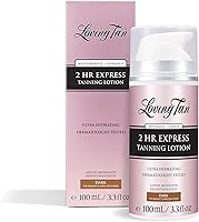 Loving Tan 2 Hr Express Self Tanning Body Lotion, Dark - 3.3 fl oz — image 1