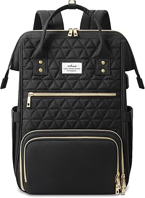 ETRONIK Lunch Backpack for Women, 17.3-Inch Laptop Backpack with USB Port