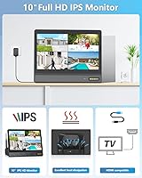 WEILAILIFE 5MP Wireless Security Camera System with 10″ Monitor — image 2